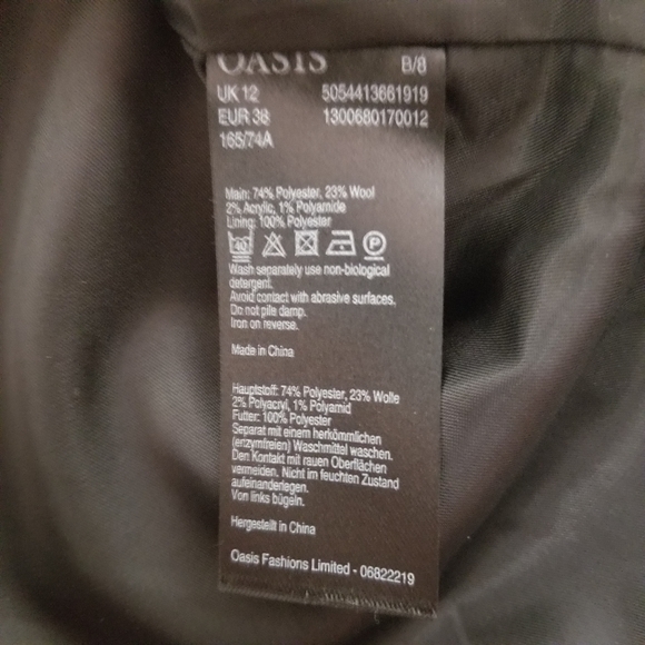 Oasis A-Line Pink Check Skirt - Picture 4 of 9